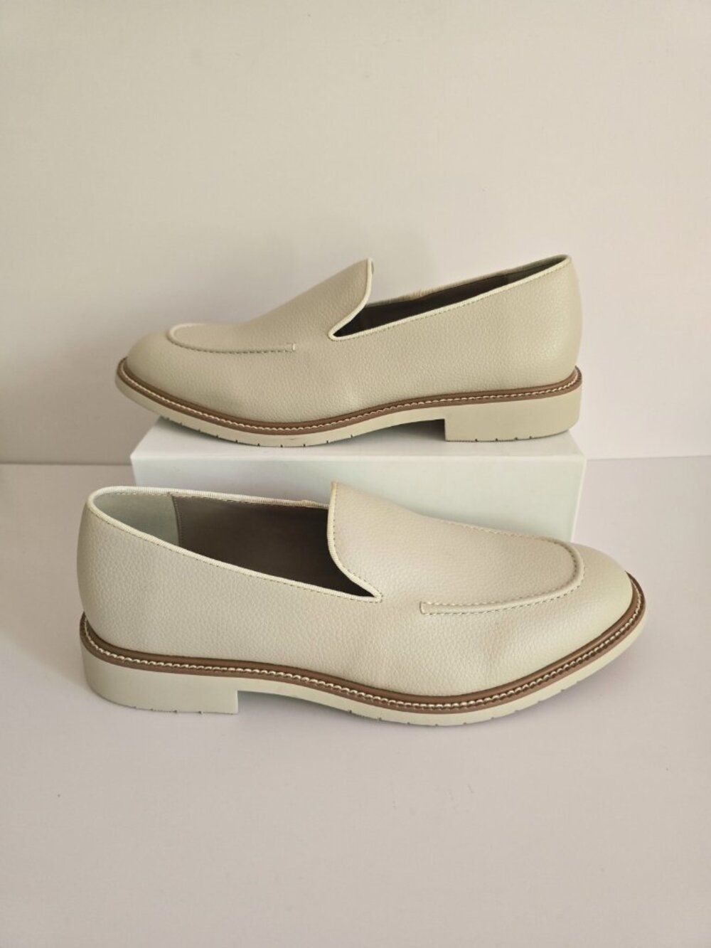 Matt And Nat Alman Faux Leather Slip On Loafers 8 41 Light Tan Beige Mens Shoes